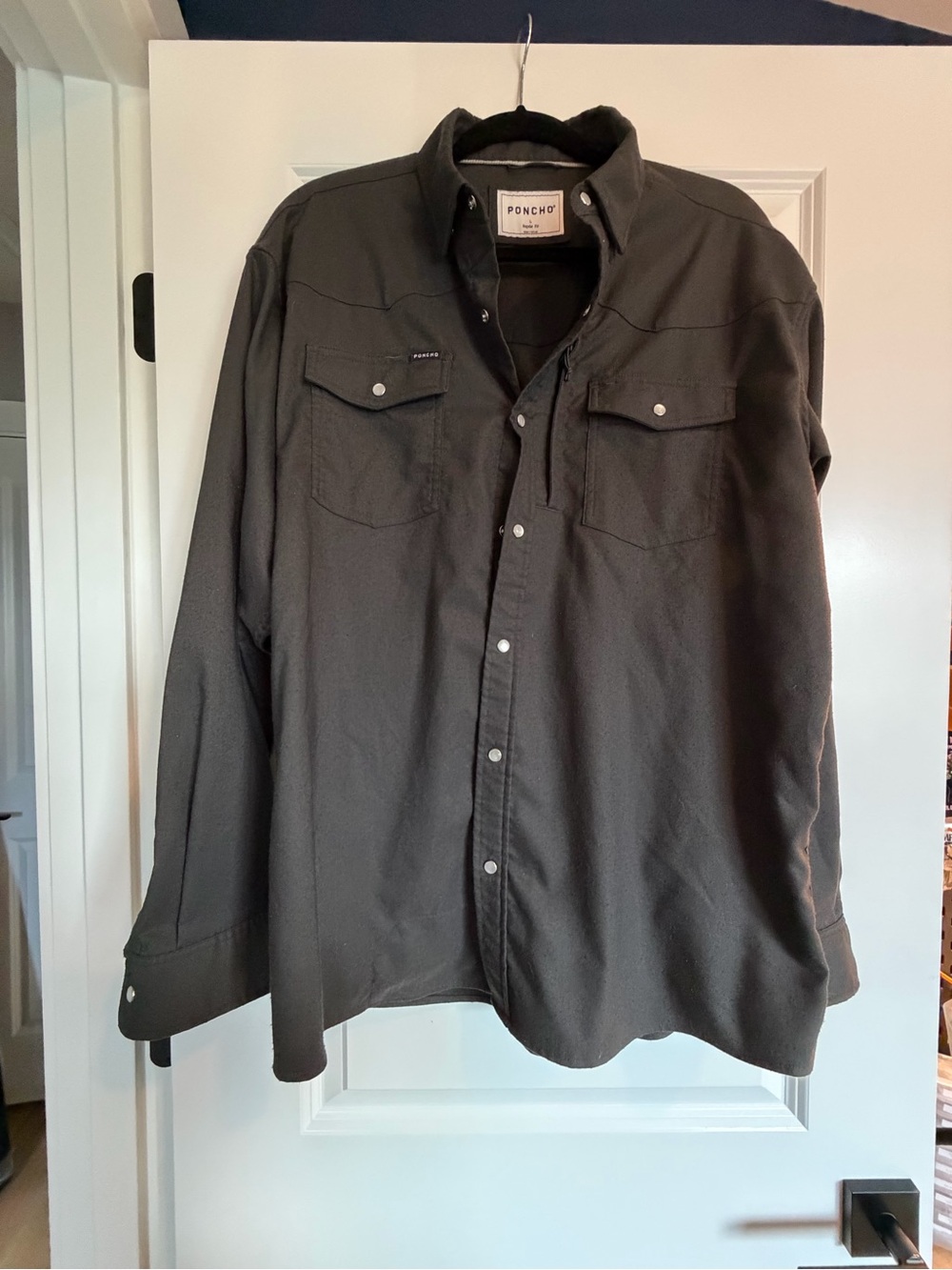 Poncho Outdoors Dark Gray Flannel Shirt